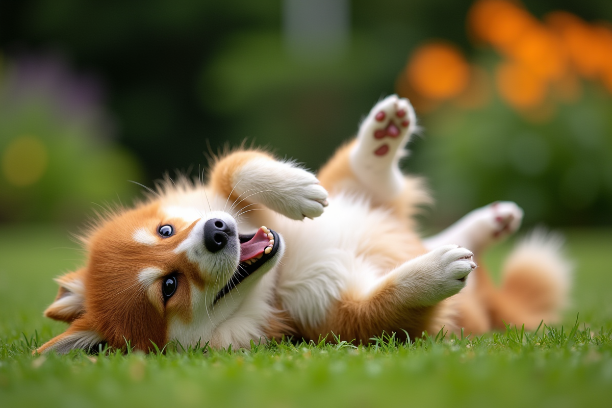 chien grattage